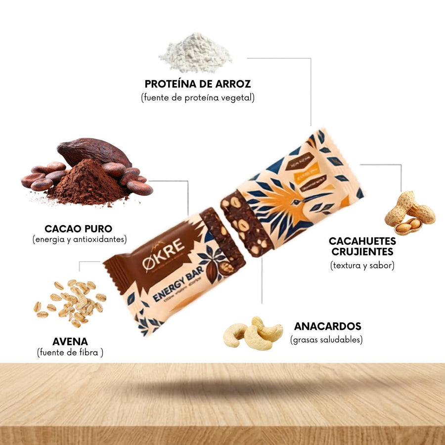 Barrita energética cacao·cacahuete·anacardo