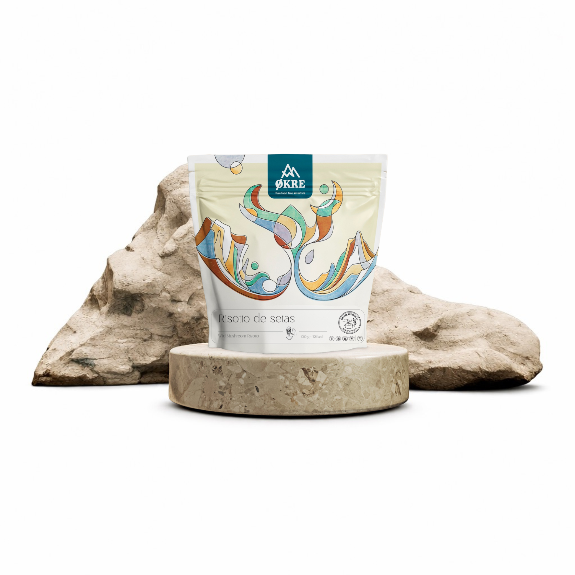 Risotto de setas · Comida liofilizada artesanal